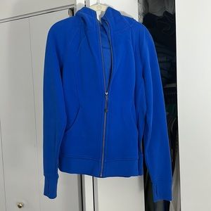 Size 10 Blue Lululemon Scuba Full Zip